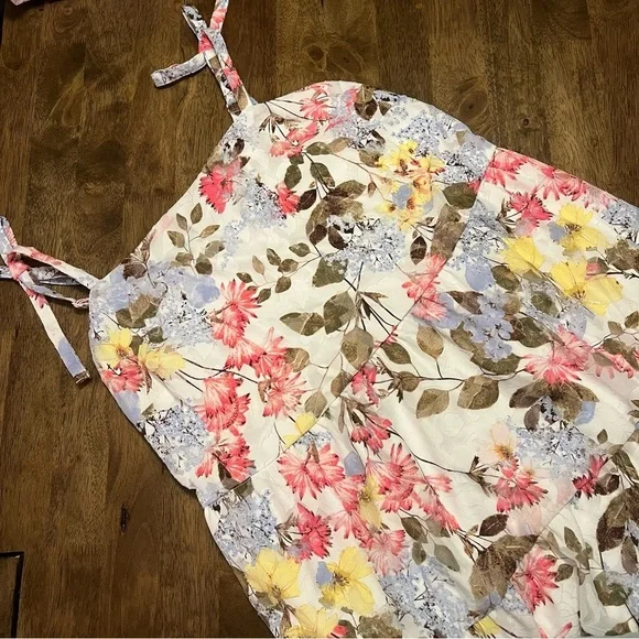 NWT Lane Bryant Colorful Floral Tiered Maxi Dress Size 14 Women’s - Picture 3 of 11